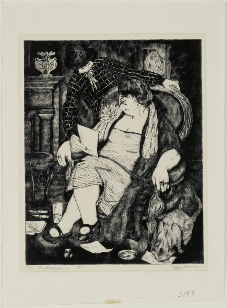 Untitled, by Peggy Bacon, ink, 1927