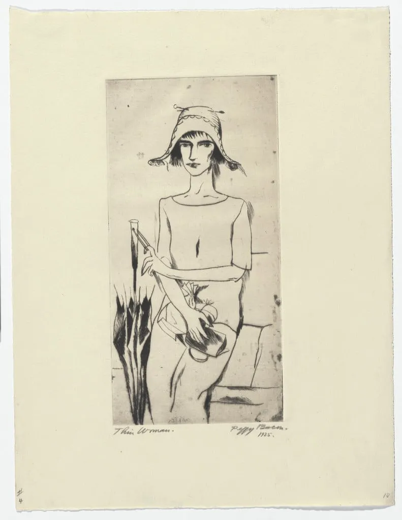 Untitled, by Peggy Bacon, ink, 1925
