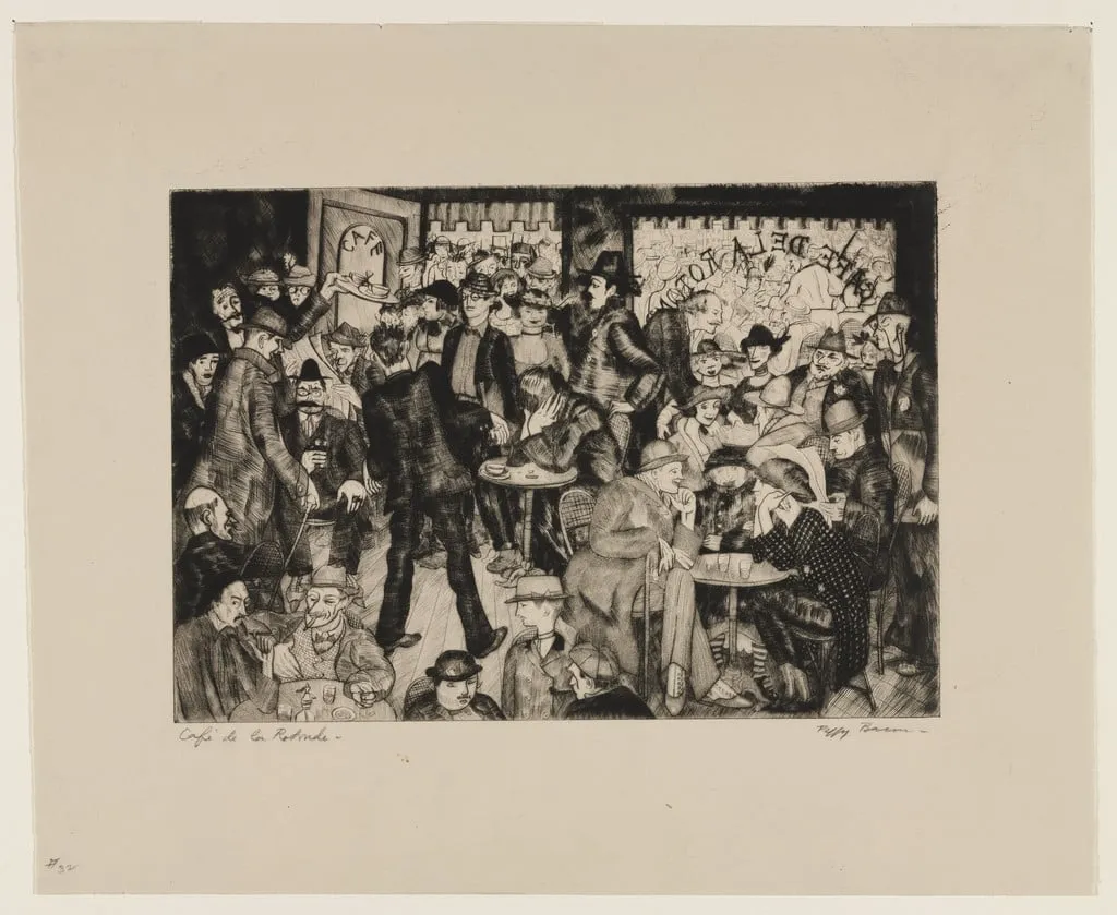 Untitled, by Peggy Bacon, ink, 1921