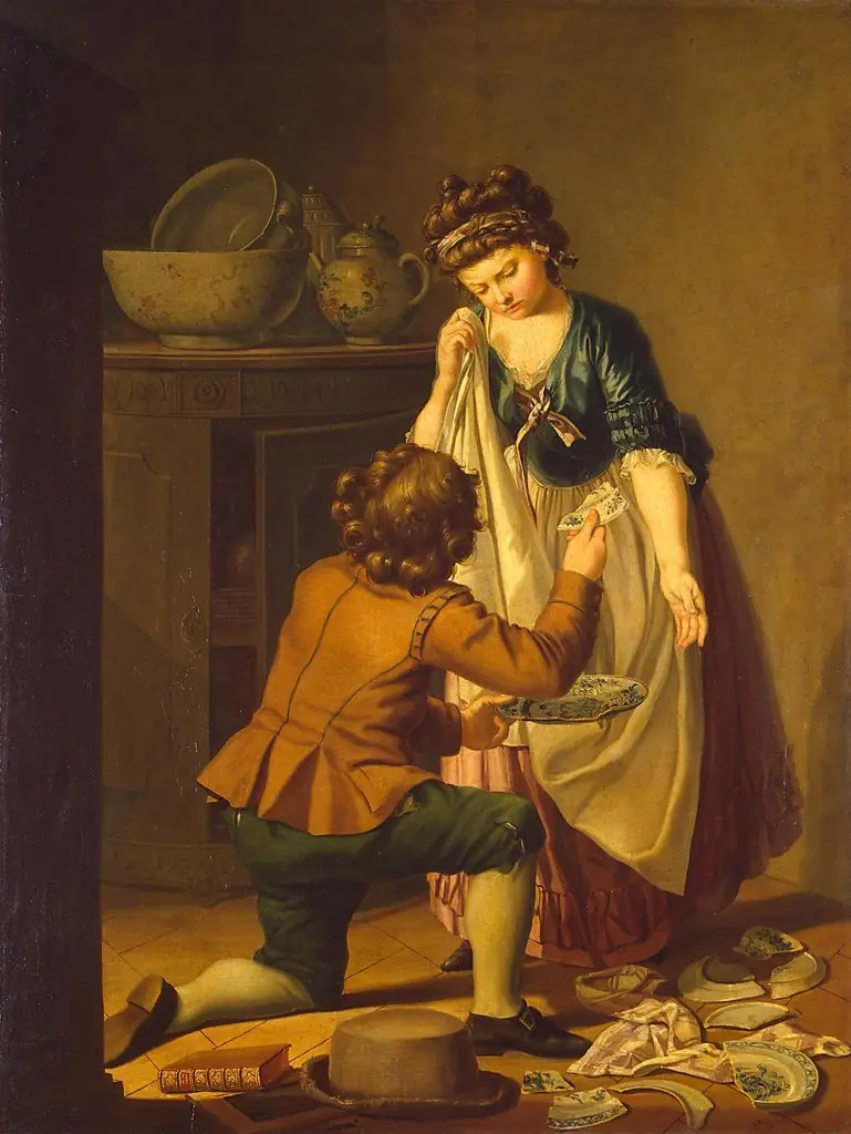 Broken Dishes, by Pehr Hilleström