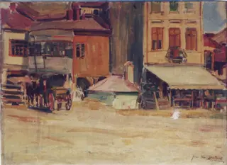 Peisaj din vechiul Bucuresti, by Jean Alexandru Steriadi