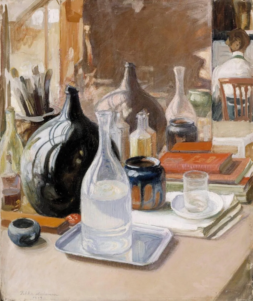 Asetelma, by Pekka Halonen, unspecified