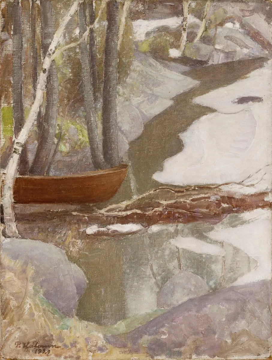 Kevätmaisema, by Pekka Halonen, unspecified