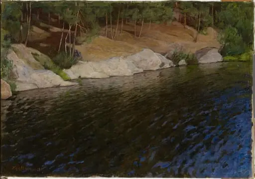 Virran ranta, by Pekka Halonen
