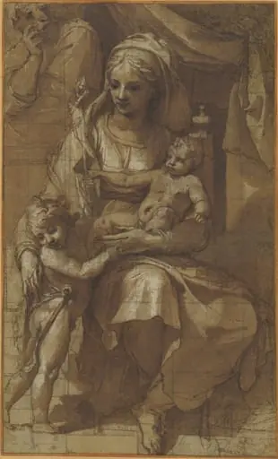 The Holy Family with the Infant John the Baptist, by Pellegrino Tibaldi