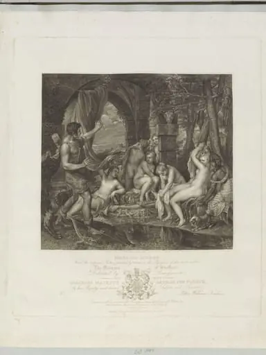 Diana and Actæon, by Peltro William Tomkins