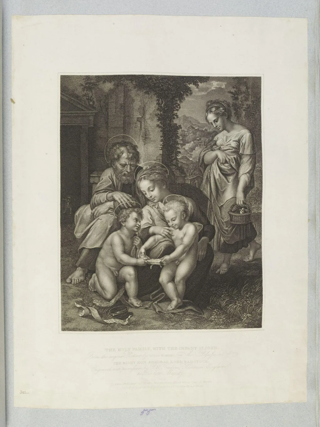 Holy Family and St. John, by Peltro William Tomkins