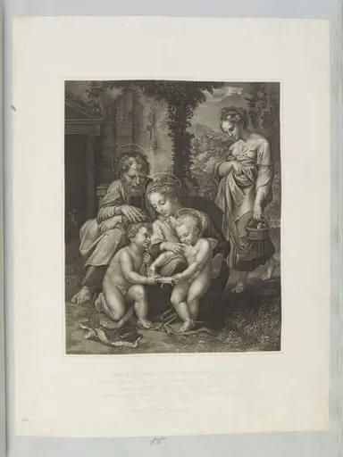 Holy Family and St. John, by Peltro William Tomkins