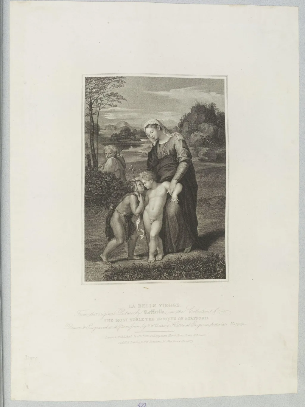 'La Belle Vierge', by Peltro William Tomkins