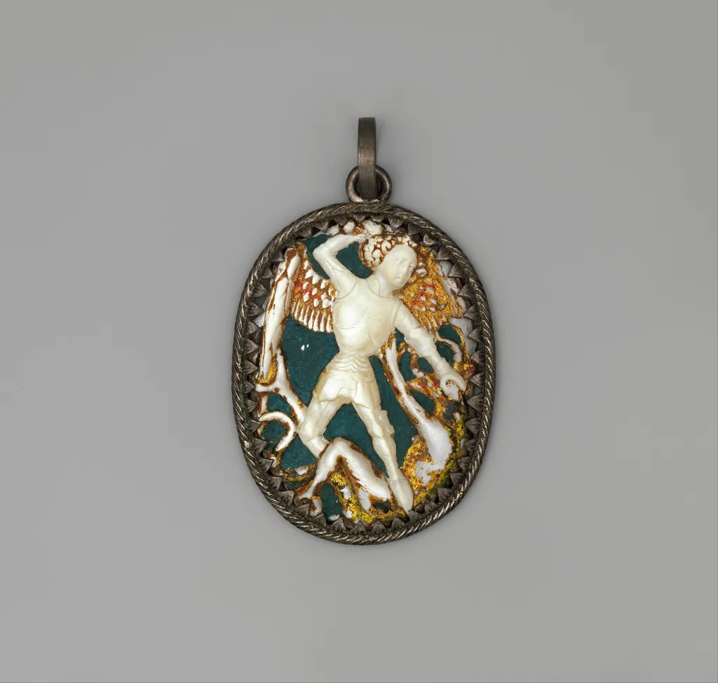 Pendant Medallion with Michael Slaying the Dragon, unspecified, 1470