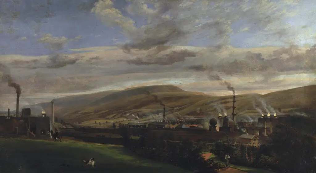 South Wales industrial landscape, by Penry Williams
