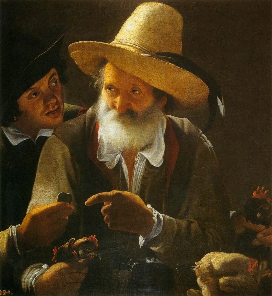 Bird Seller, by Pensionante del Saraceni