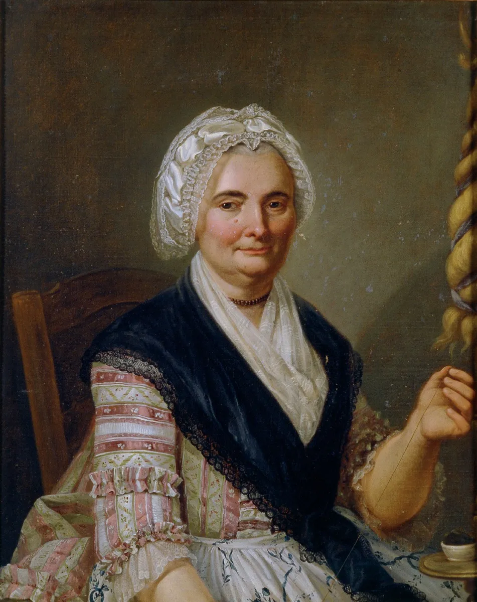 Gabrielle Jacob, née Chatillon, by Per Eberhard Cogell, oil, 1750