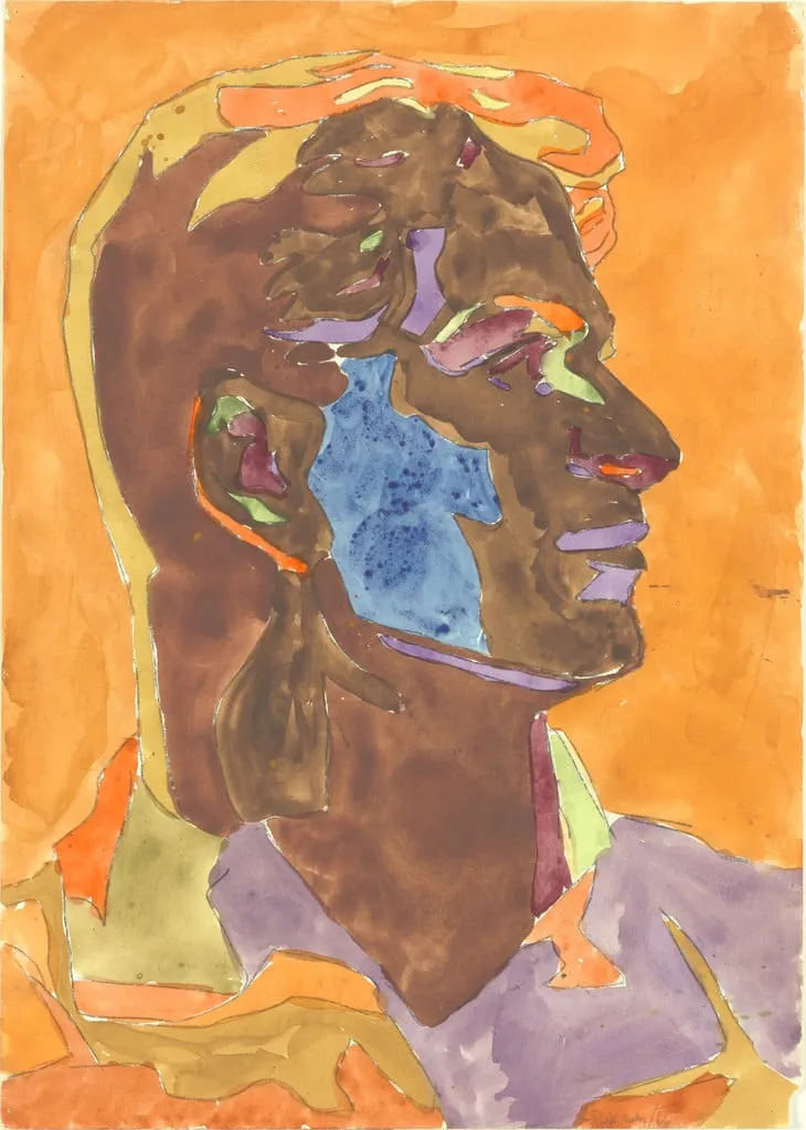 Untitled, by Per Kirkeby, watercolor, 1966
