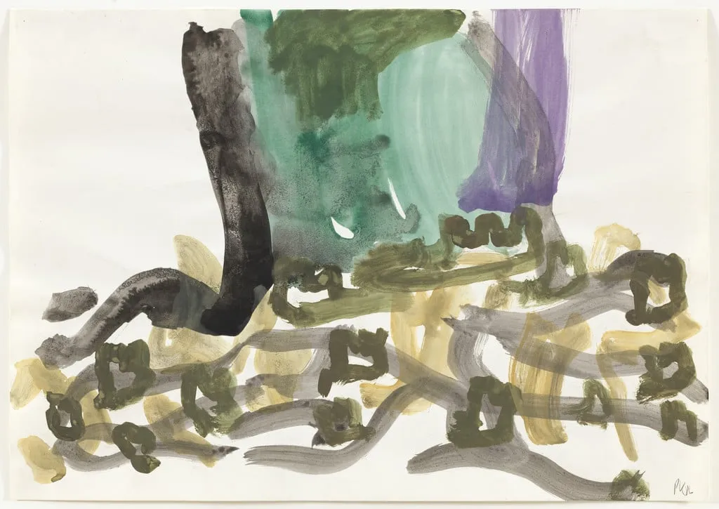 Untitled, by Per Kirkeby, watercolor, 1986