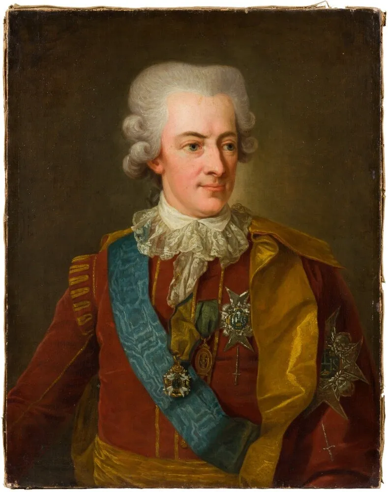 Gustav III (1746–1792), King of Sweden, by Per Krafft the Elder, oil