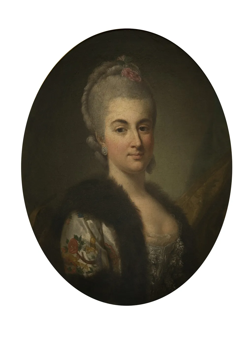 Portrait of Konstancja Poniatowska née Czartoryska, by Per Krafft the Elder, oil, 1768