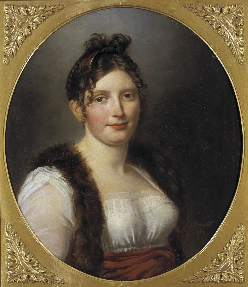 Catharina Charlotta Bågh (1777-1816), gift med friherre Pehr Erik Skjöldebrand, by Per Krafft the Younger, oil, 1812
