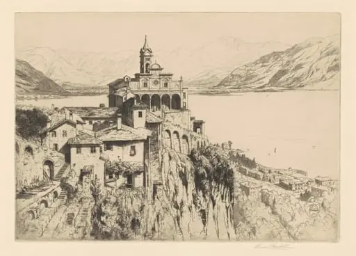 Santa Maria del Sasso, Locarno, by Percival Gaskell