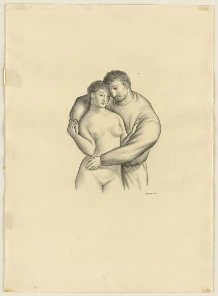 Untitled, by Percy Deane, graphite, 1941