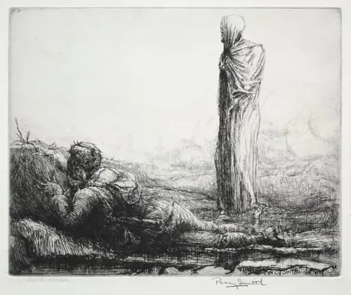 Dance of Death: Death Ponders, by Percy John Delf Smith