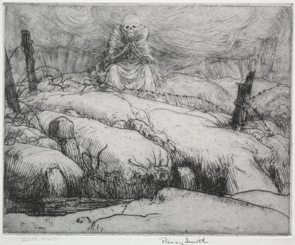 Dance of Death: Death Waits, by Percy John Delf Smith, 1919