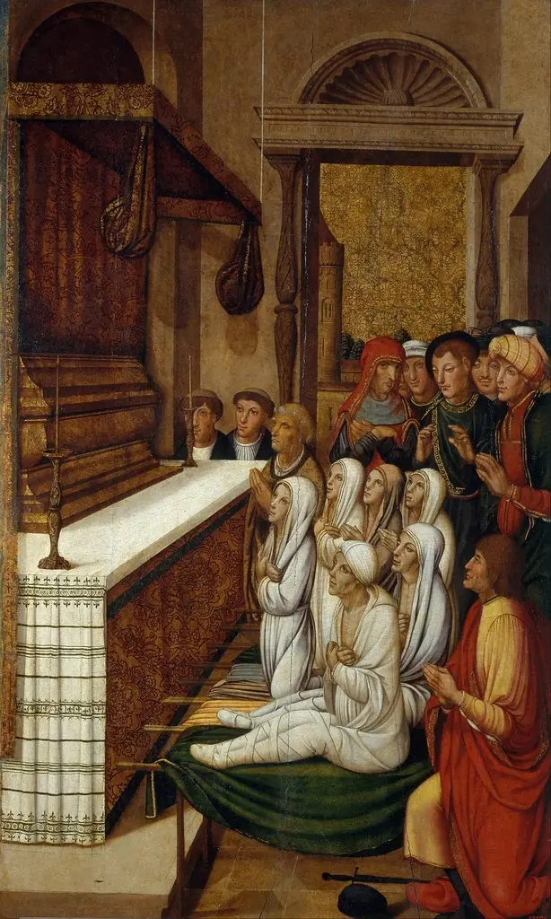 Six Resurrections before the Relics of Saint Stephen, by Pere Gascó