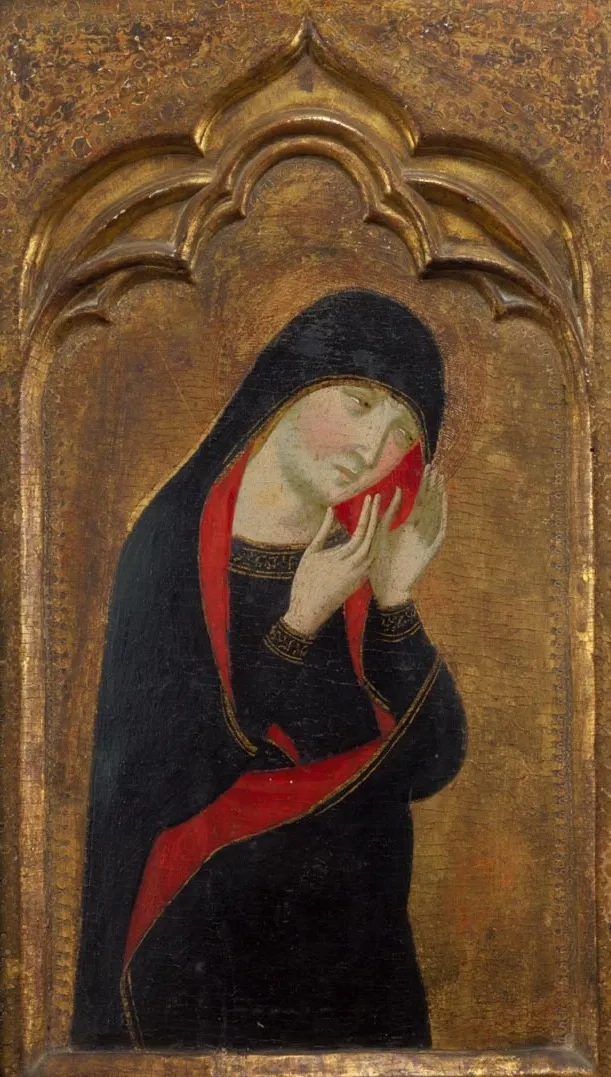 A Virgem Maria, by Pere Serra, tempera, 1340