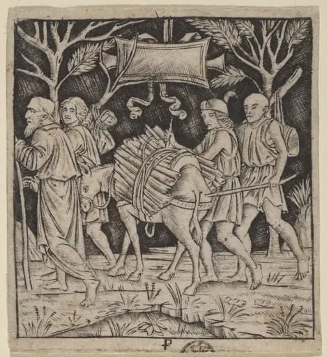 Abraham and Isaac on Their Way to Mount Moriah, by Peregrino da Cesena