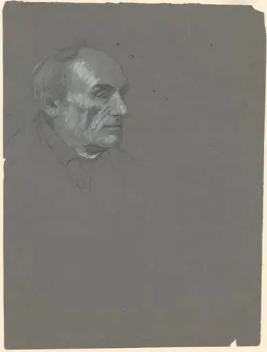 Head of a Man, by Perry, Enoch Wood, Jr.