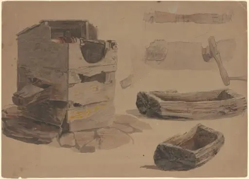 Studies of a Well and Wooden Trough, by Perry, Enoch Wood, Jr.