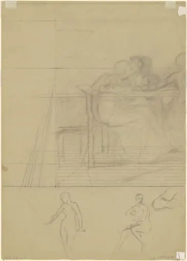 Studies of Figures [verso], by Perry, Enoch Wood, Jr.