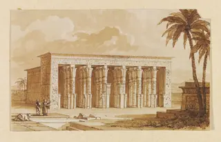 Perspective view of the Temple of Antaeopolis