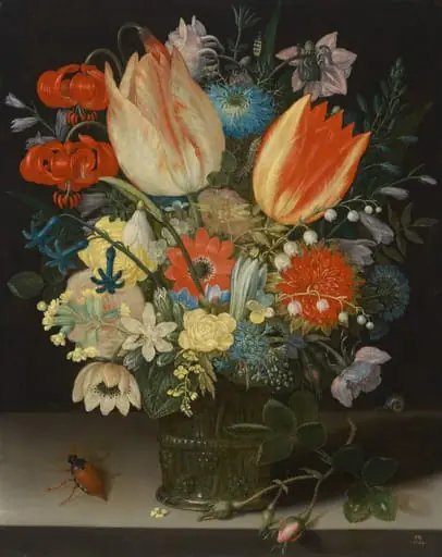 Still Life with Tulips, by Peter Binoit