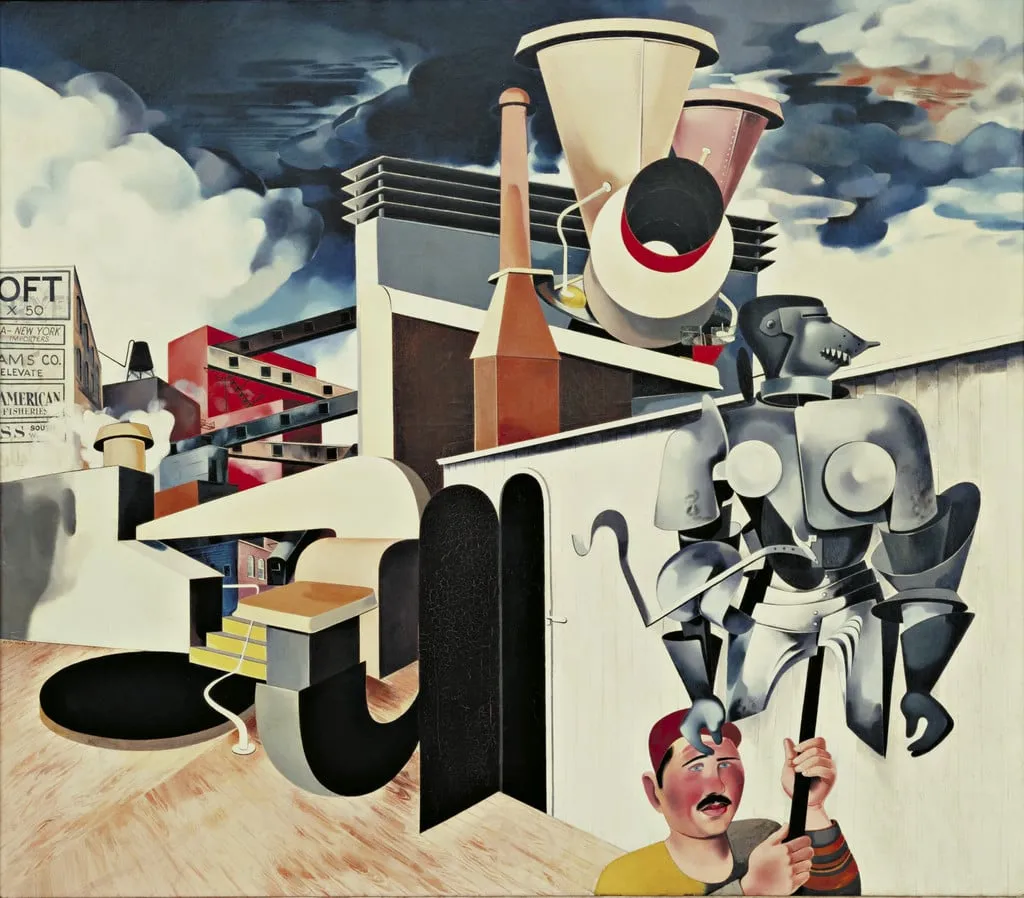 Untitled, by Peter Blume, oil, 1930
