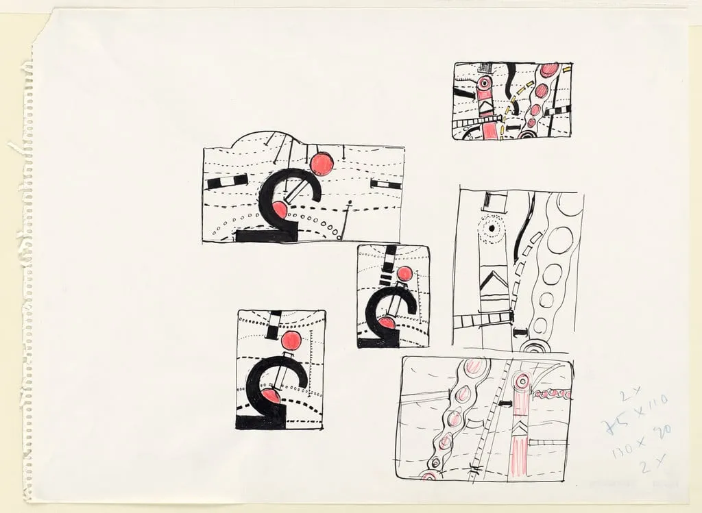 Untitled, by Peter Brüning, graphite, 1959
