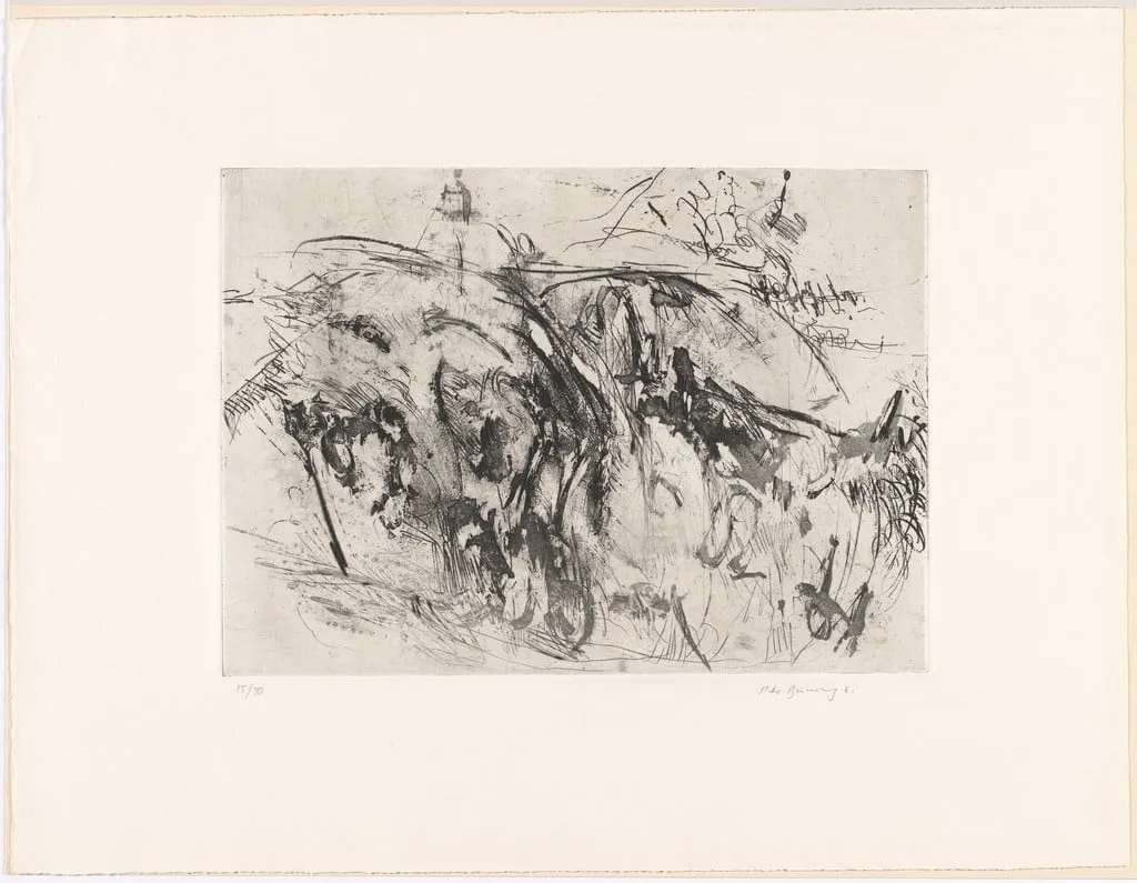Untitled, by Peter Brüning, ink, 1961
