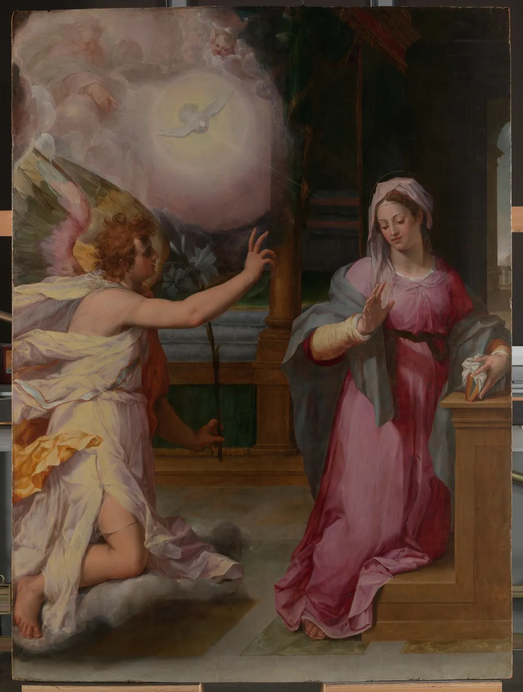 The Annunciation, by Peter Candid, oil, 1593