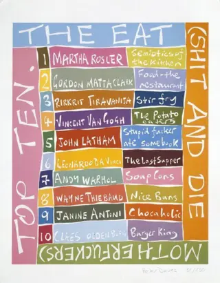 The Eat (Shit and Die Motherfuckers) Top Ten, by Peter Davies, 2002