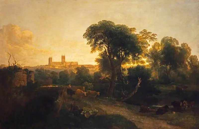 A Distant View of Lincoln Cathedral, by Peter De Wint