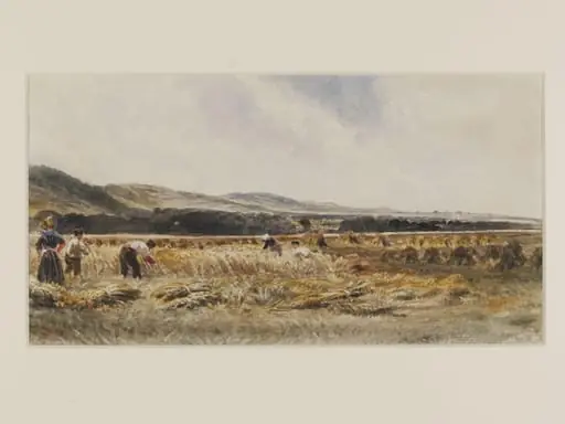 A Harvest Field, by Peter De Wint