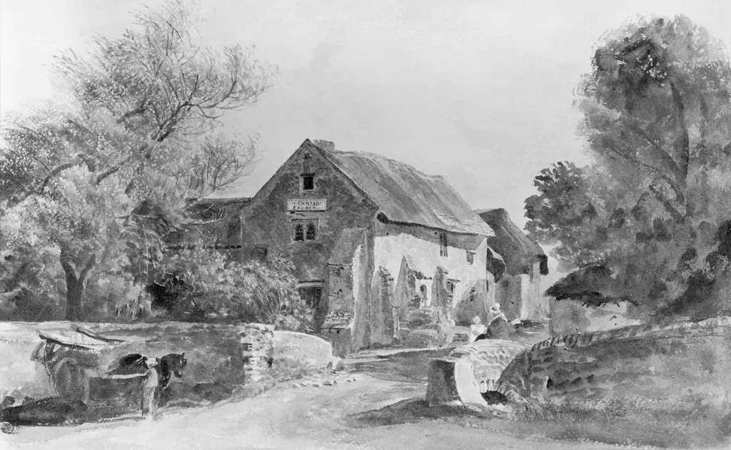 At Minehead, by Peter De Wint, watercolor, 1841