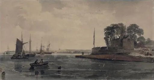 Cowes Castle, by Peter De Wint