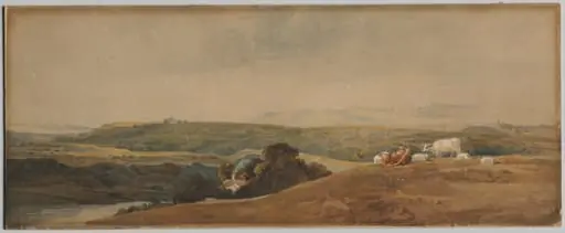 Mountains and Cattle, by Peter De Wint