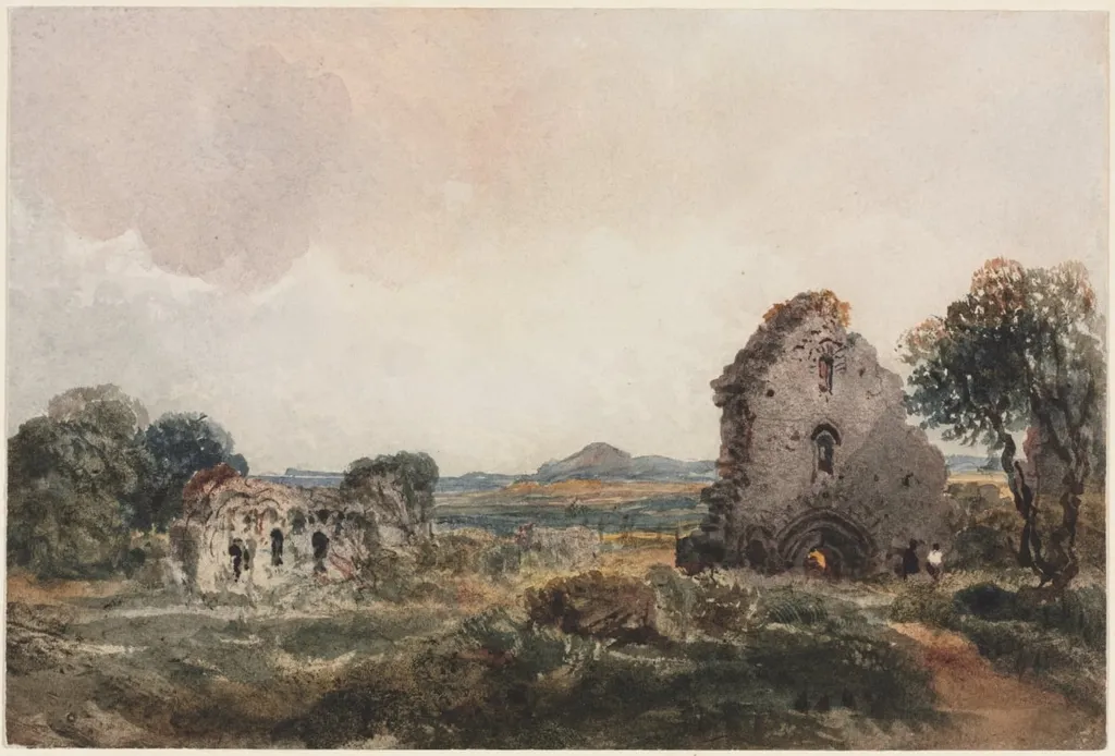 Neath Abbey, by Peter De Wint, 1844