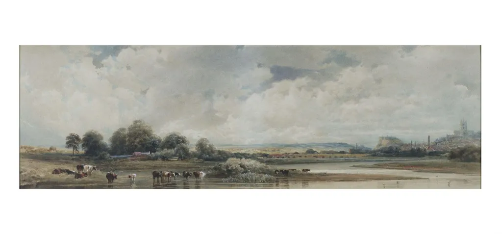 Nottingham, by Peter De Wint, watercolor, 1848