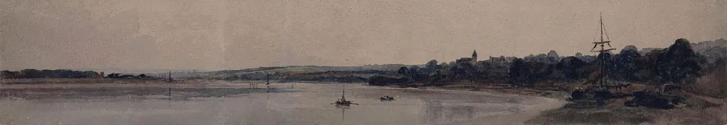 On the Severn near Newnham, by Peter De Wint, watercolor