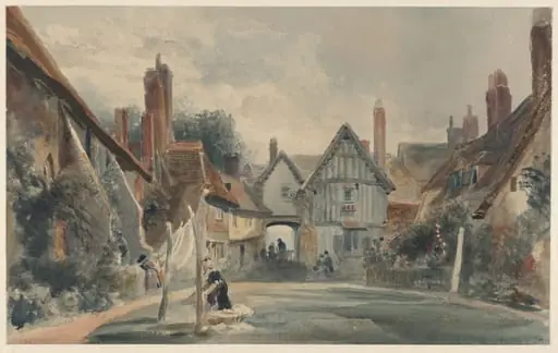 Saint John's Hospital, Canterbury, by Peter De Wint