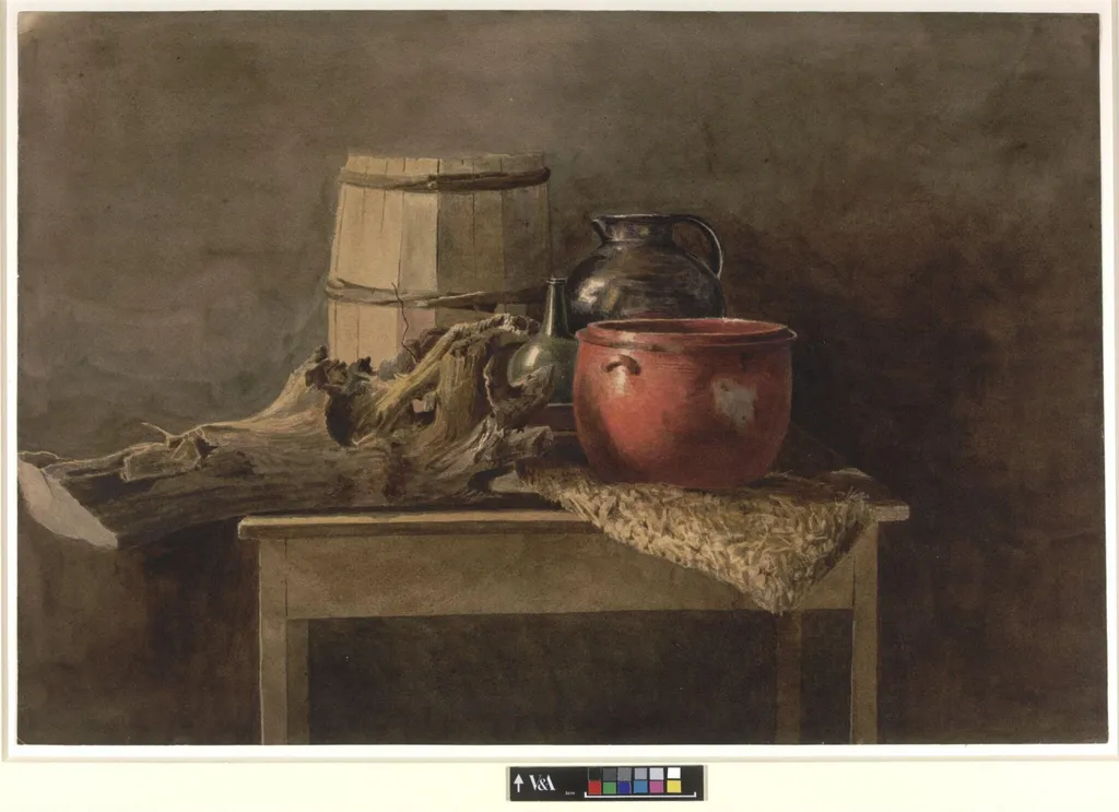 Still Life, by Peter De Wint, watercolor