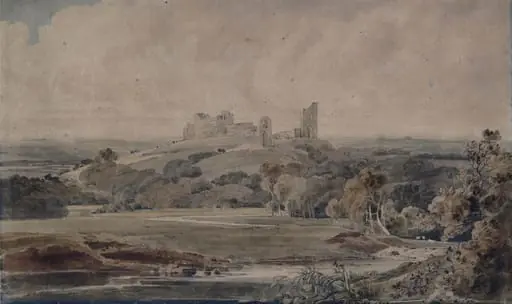 Tutbury Castle, Staffordshire, by Peter De Wint